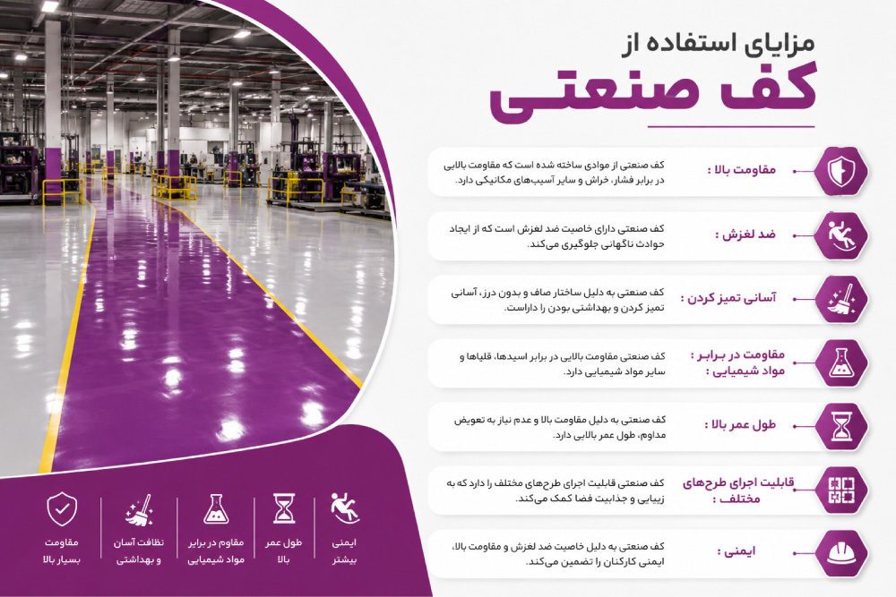 مزایای استفاده از کف صنعتی